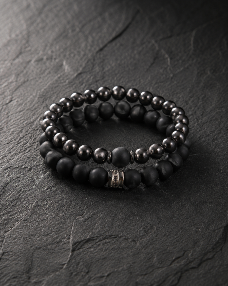 The Black Bead Bracelet