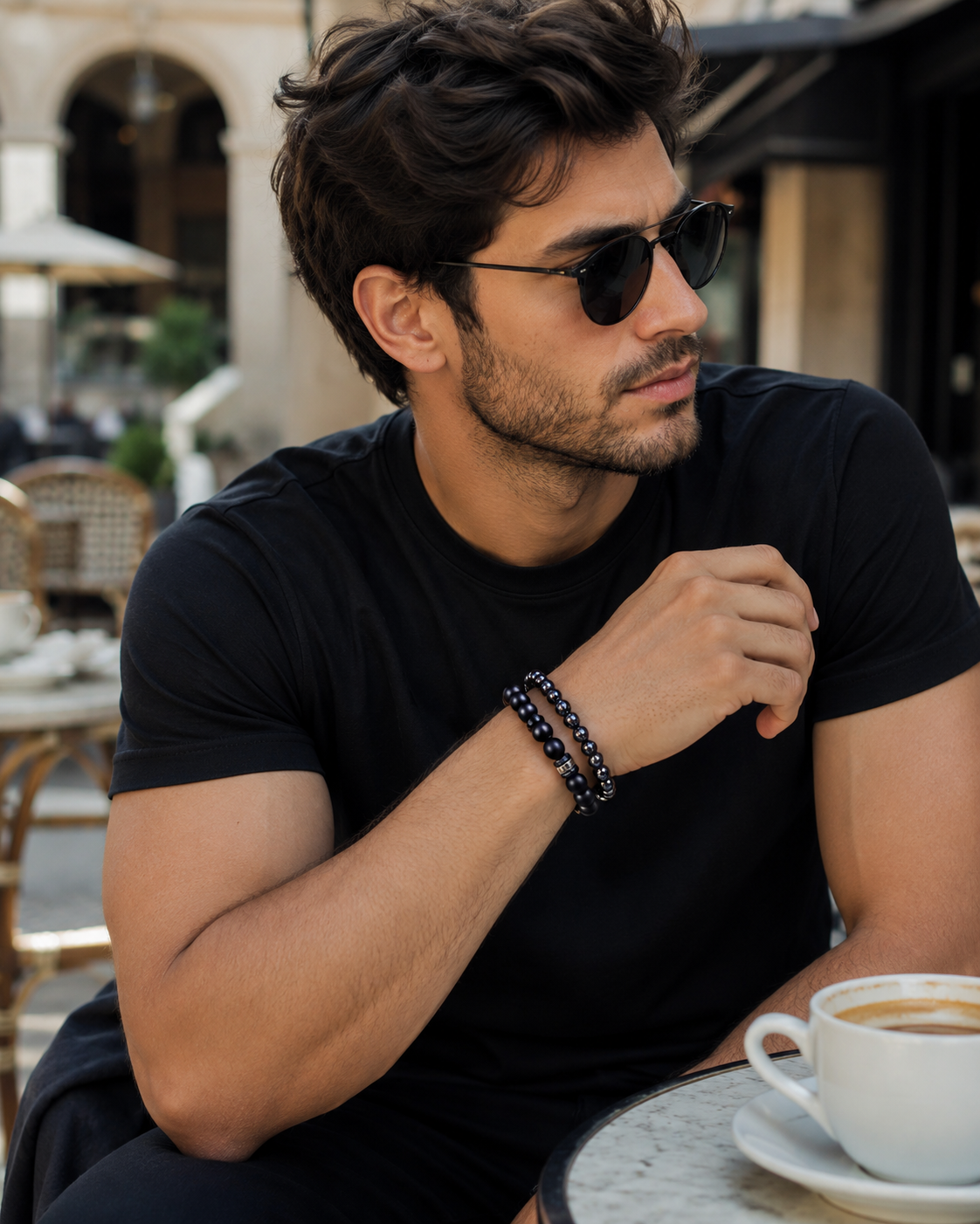 The Black Bead Bracelet