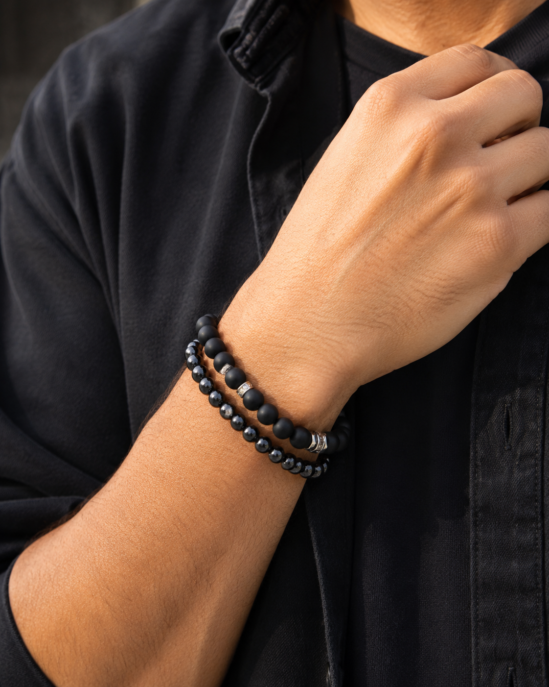 The Black Bead Bracelet